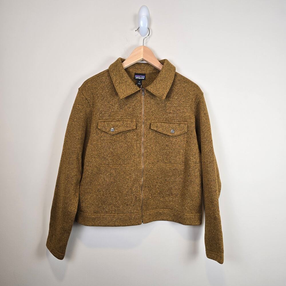 Patagonia Women Better Sweater Zippered Fleece Chore Jacket Size M Raptor Brown